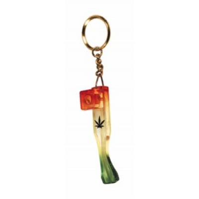 Acrylic Keychain Leaf Pipe